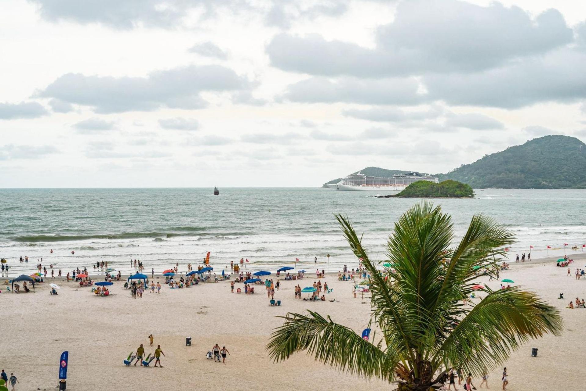 Apartament Apto Pe Na Areia Com Linda Vista Frente Mar Cel403 Balneário Camboriú Zewnętrze zdjęcie